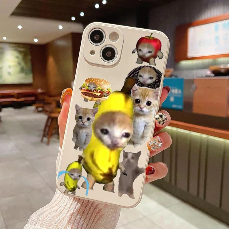 Banana Cat iPhone Case