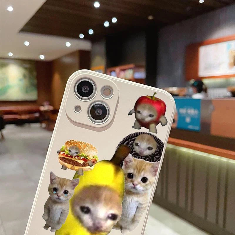Banana Cat iPhone Case
