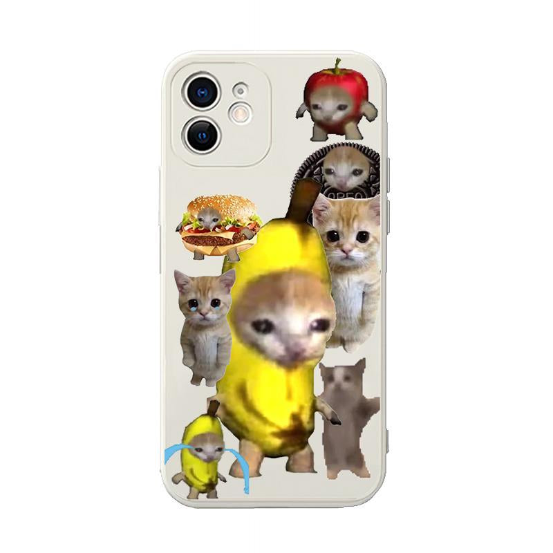 Banana Cat iPhone Case