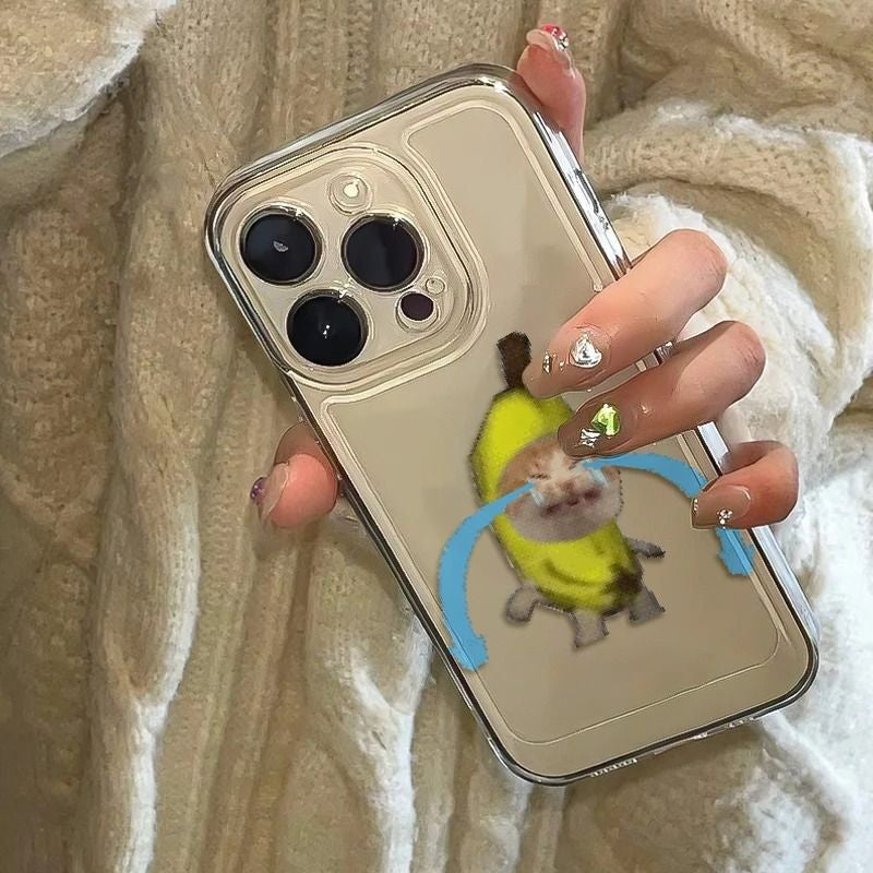 Banana Cat iPhone Case