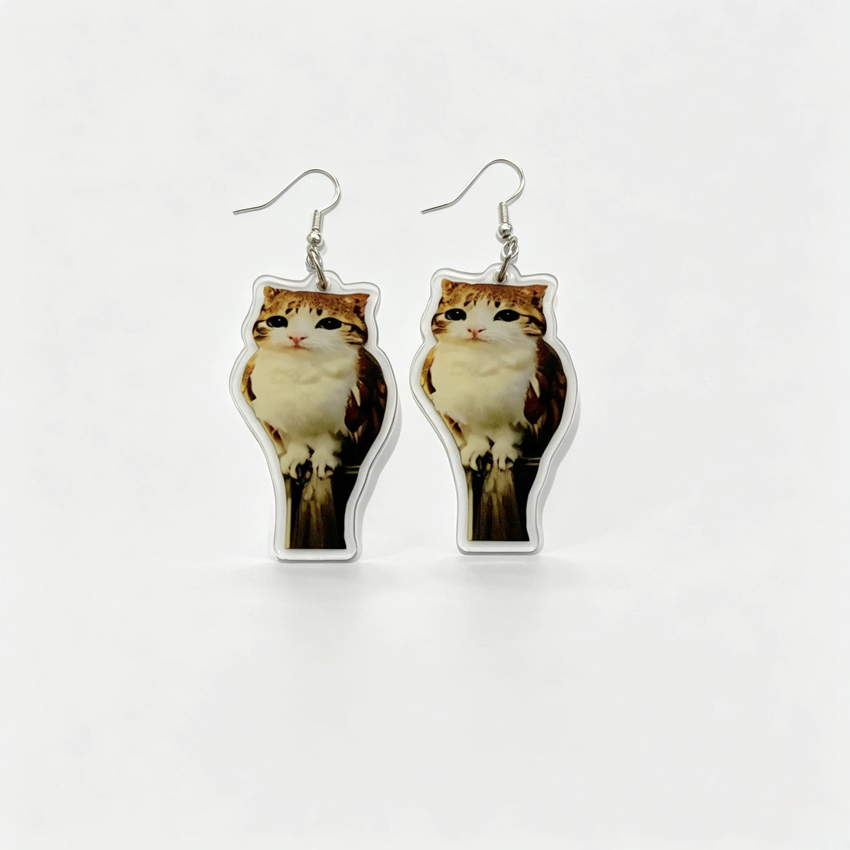 Meowl Acrylic Dangle Earrings