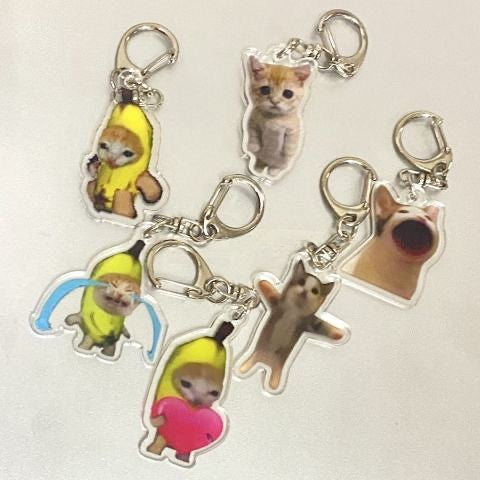 Meme Series Keychain Charms