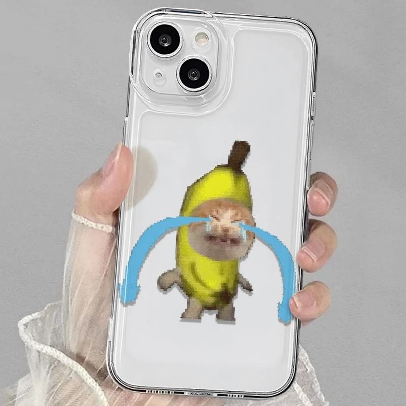 Banana Cat iPhone Case
