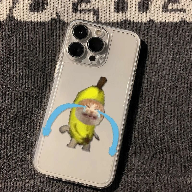 Banana Cat iPhone Case
