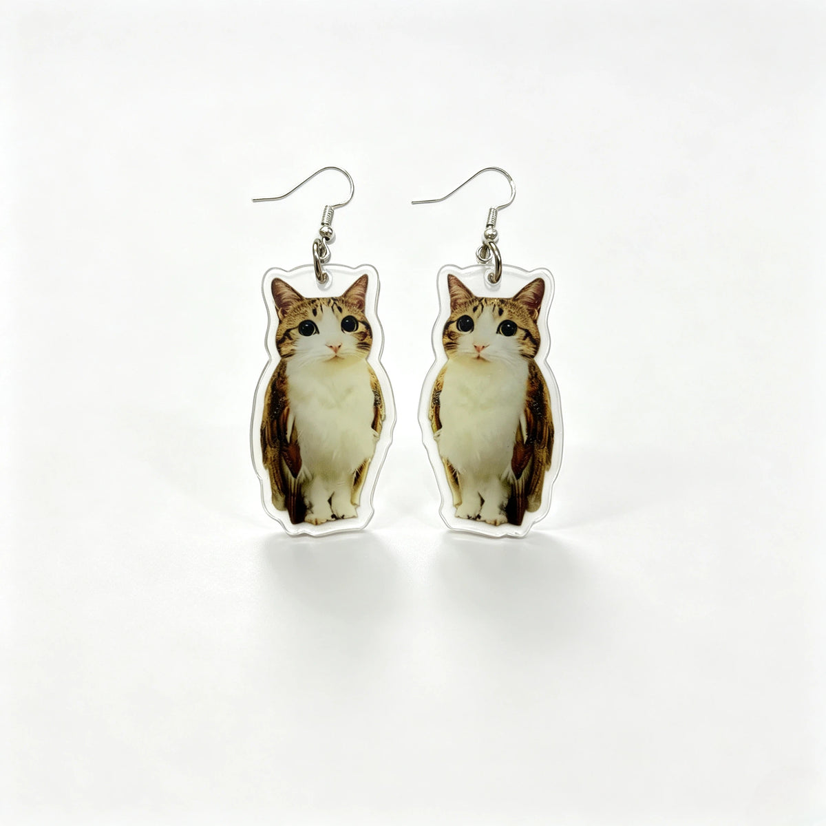 Meowl Acrylic Dangle Earrings