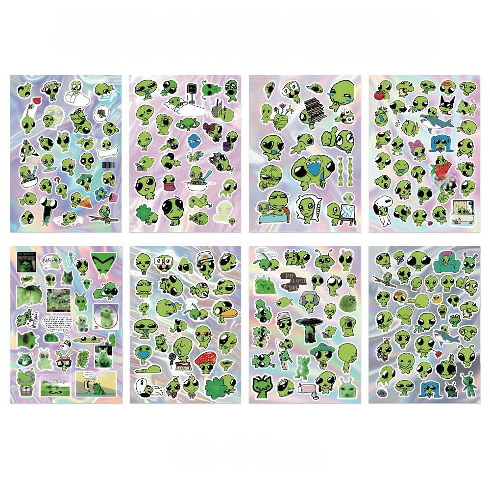 Alien Die-Cut Stickers (Set of 8)