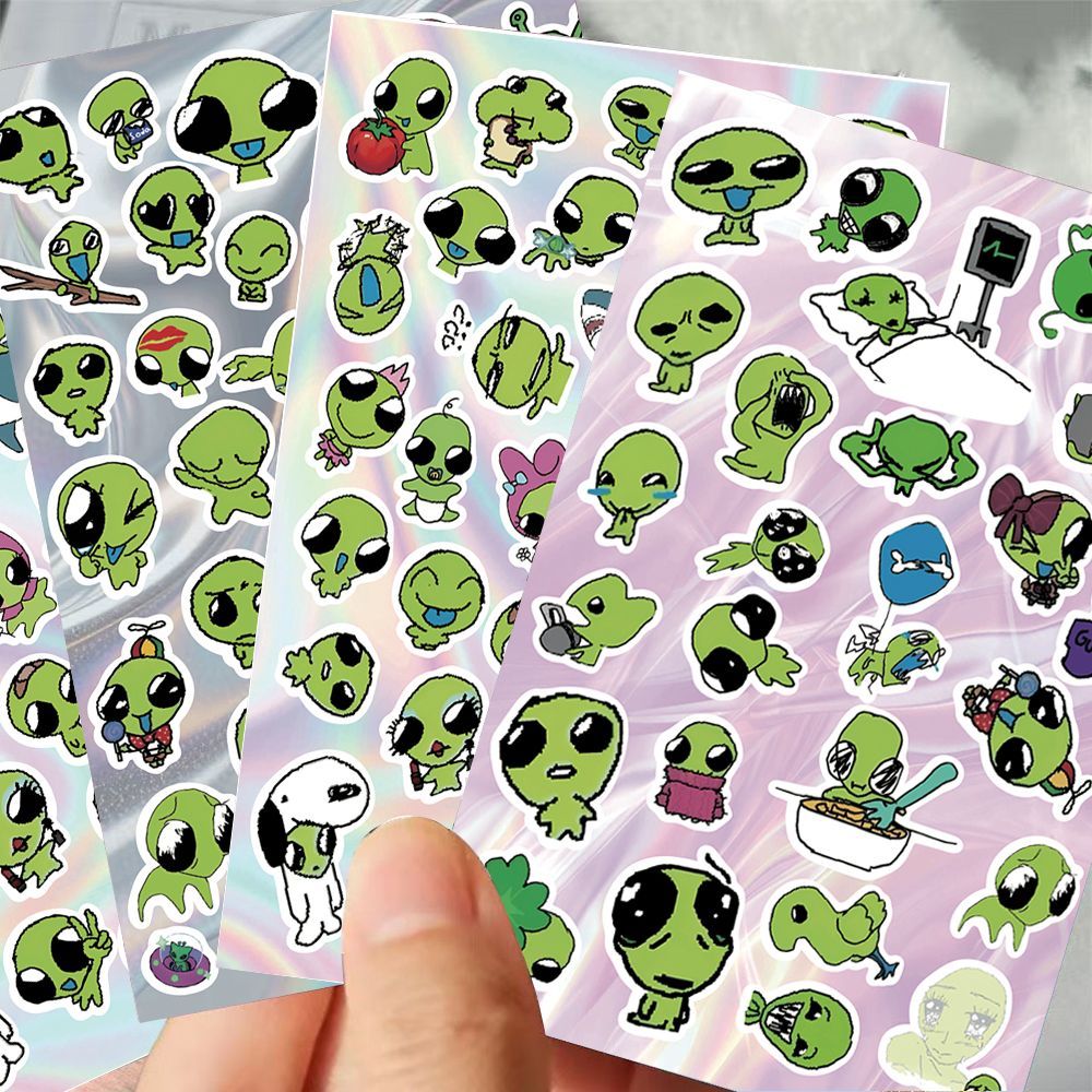 Alien Die-Cut Stickers (Set of 8)