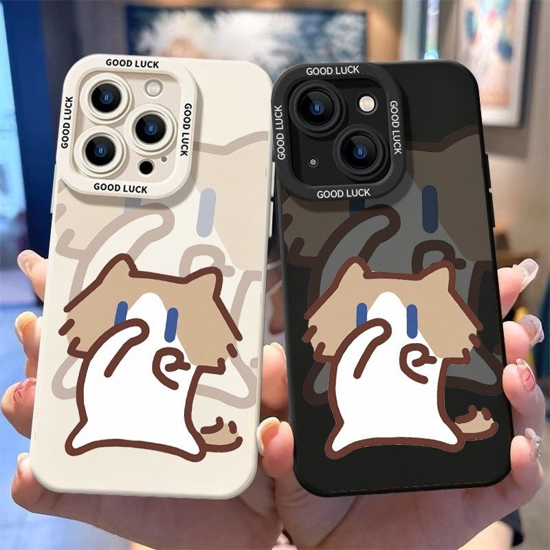 Cute Monthly‑salary Cat Phone Case Compatible with iPhone