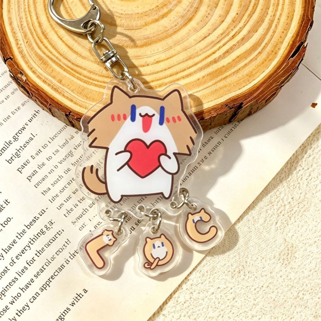 Salary Cat Kitten Keychain