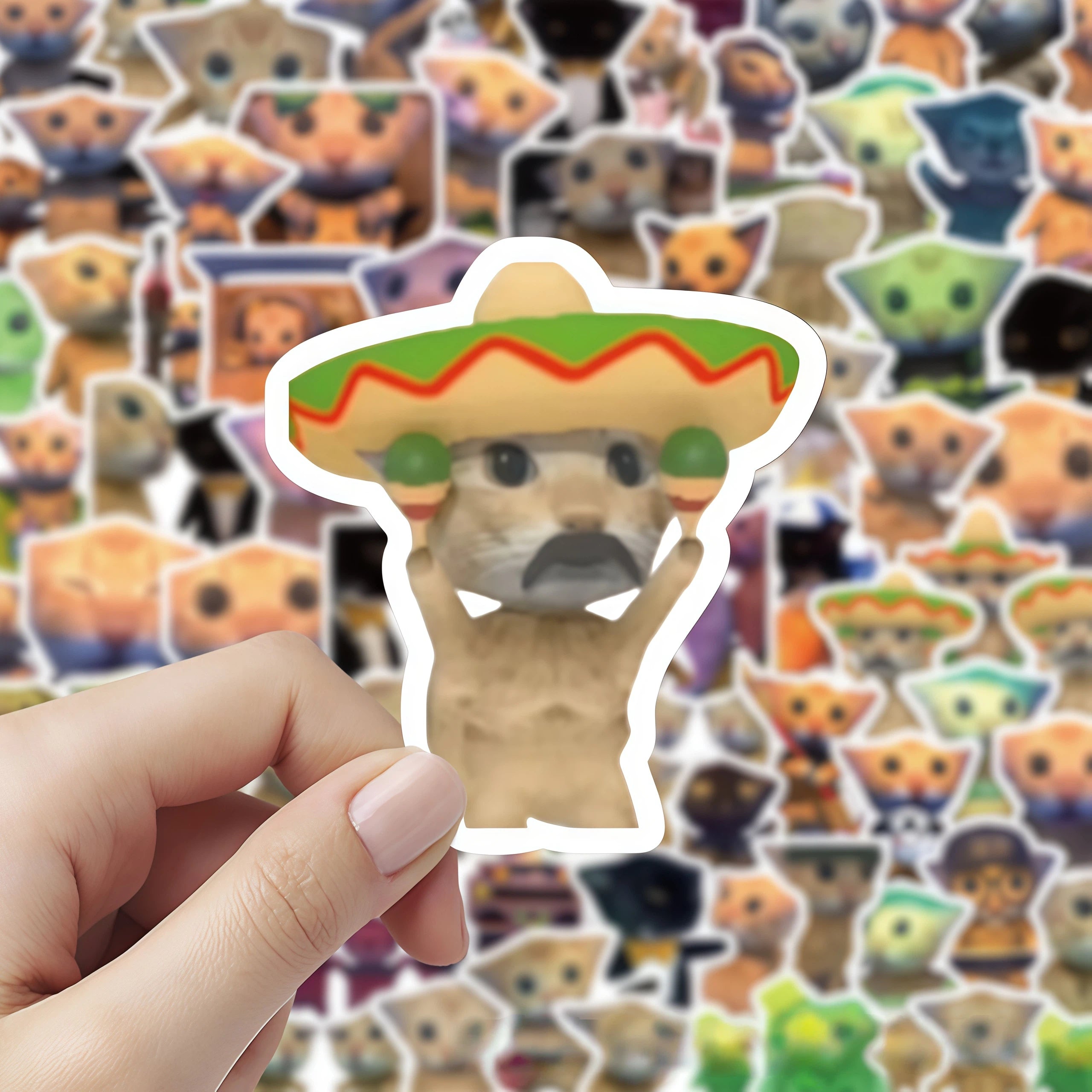 Amigati Duo Meow Emoji Stickers