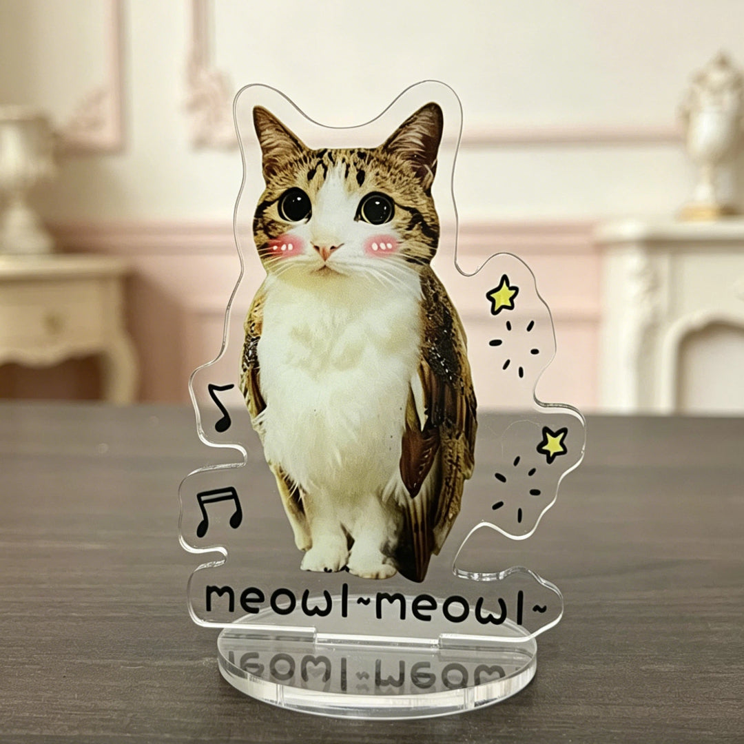 meowl acrylic standee