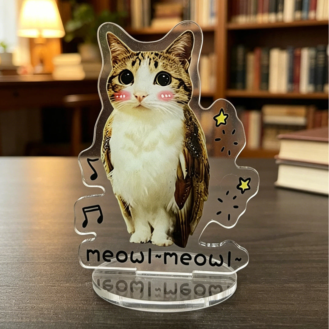 meowl acrylic standee