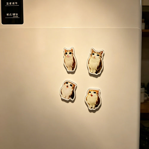 Meowl Series Fridge Magnets（Set of 4）