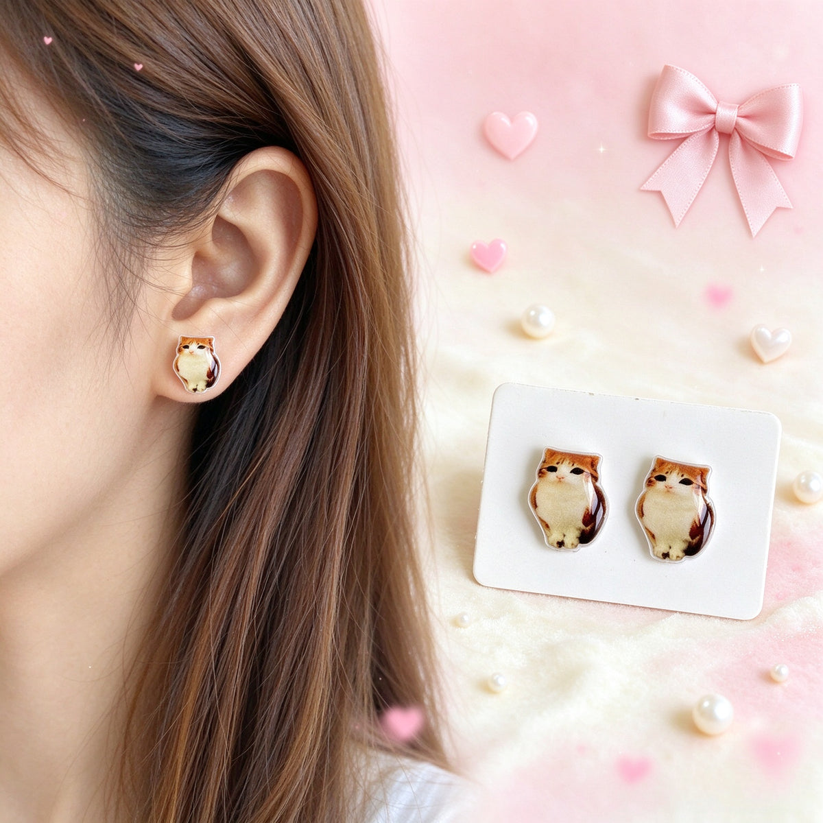 Meowl Cute Stud Earrings(925 Sterling Silver Posts)