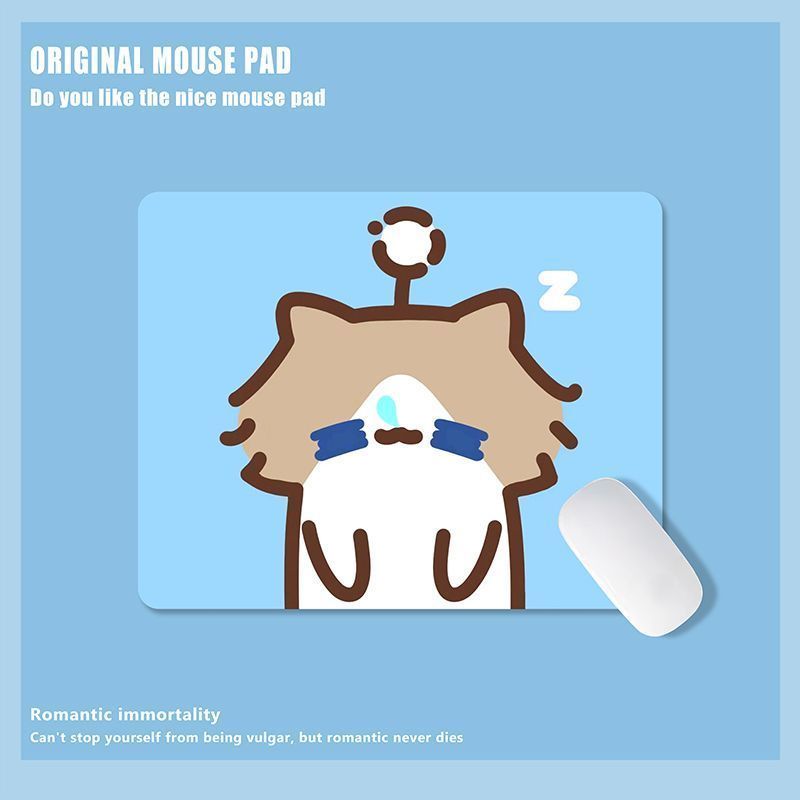 Monthly Salary Cat Cute Cartoon Student Medium Mouse Pad