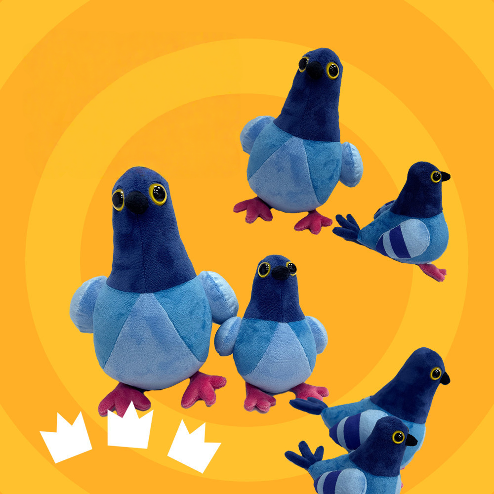 Crazy pigeon plush toy, creative and funny toy