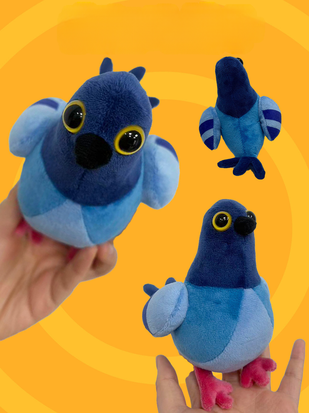 Crazy pigeon plush toy, creative and funny toy