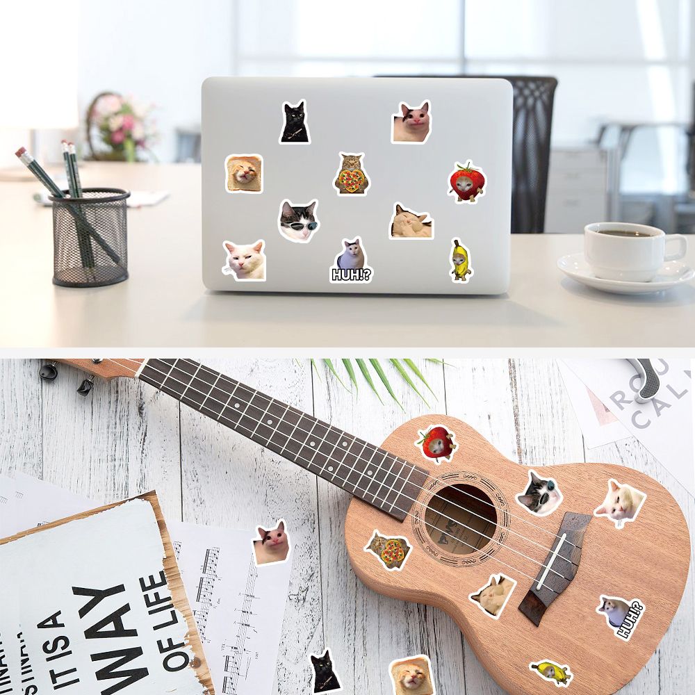 Hot selling realistic cat roll stickers