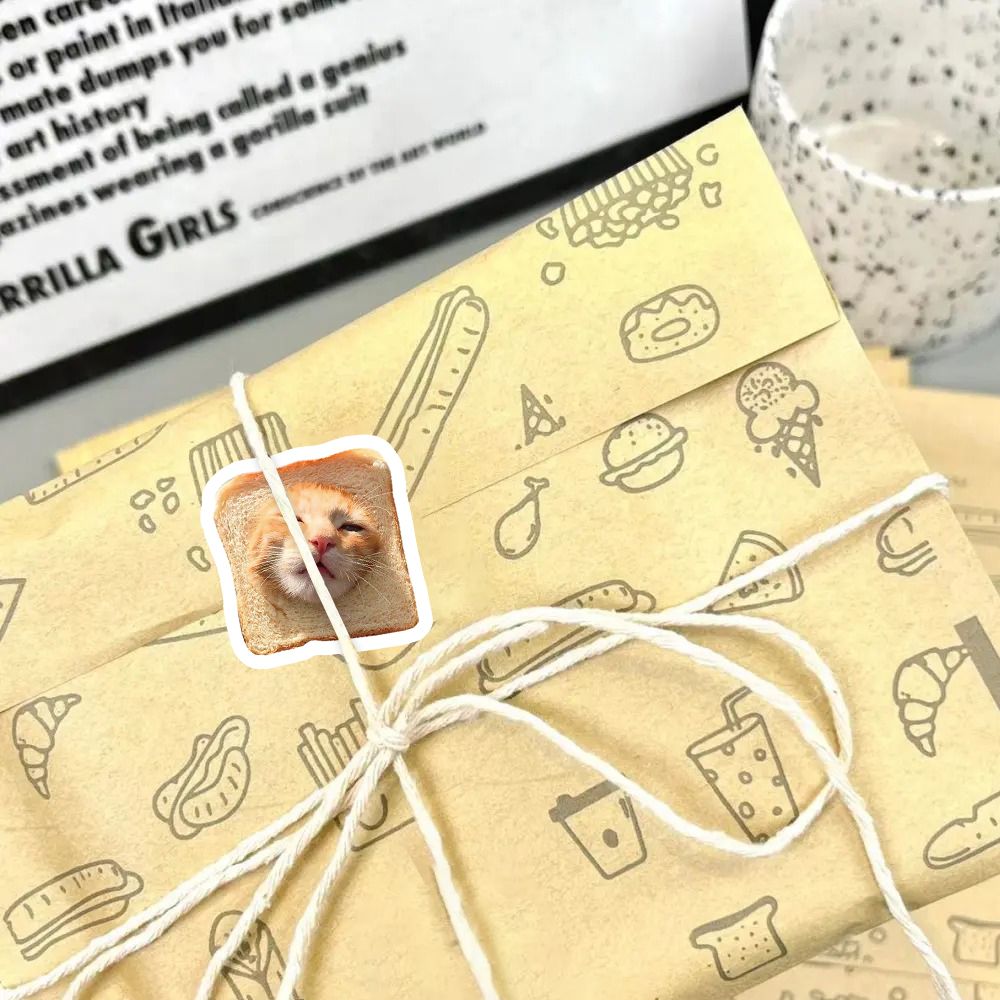 Hot selling realistic cat roll stickers