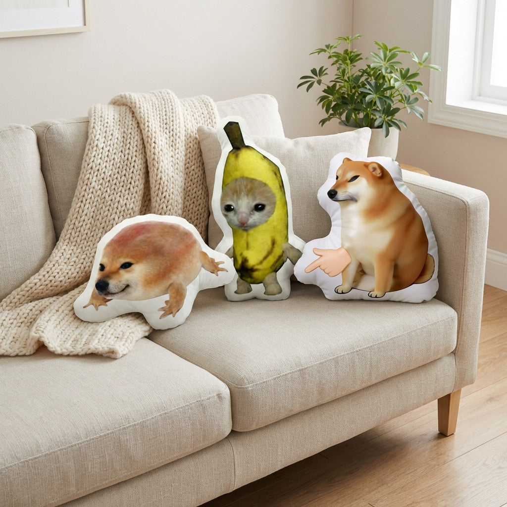 Cartoon shaped pillow