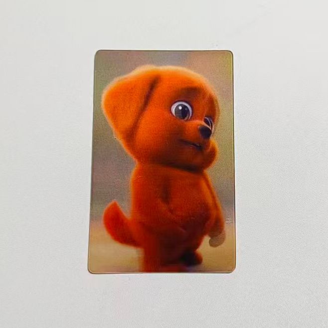 Red Puppy Lenticular Card