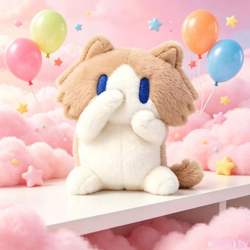 Creative Monthly Salary Cat Plush Toy - Super Cute and Adorable Birthday Gift for Girls, Salary Meow Plush Doll