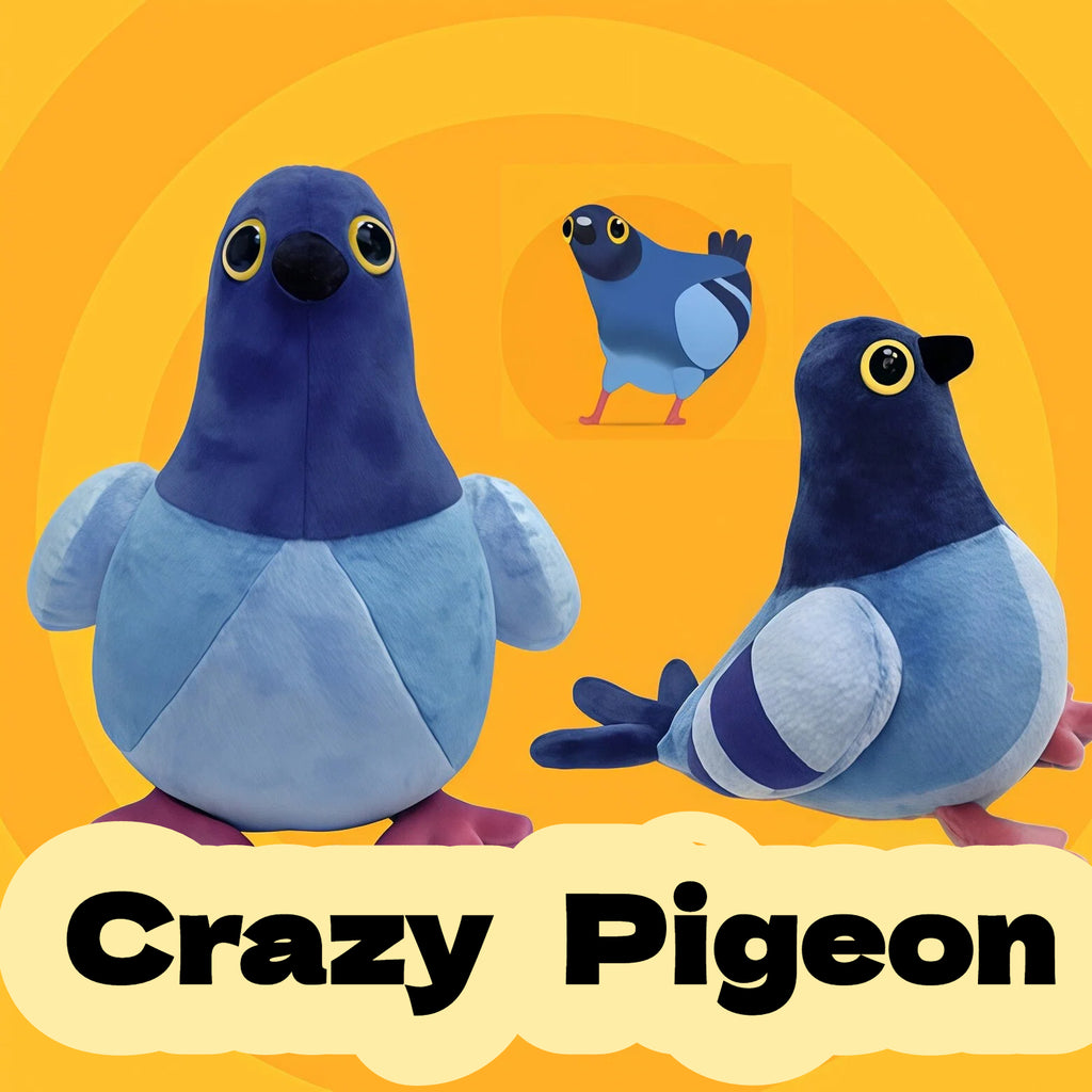 Crazy pigeon plush toy, creative and funny toy
