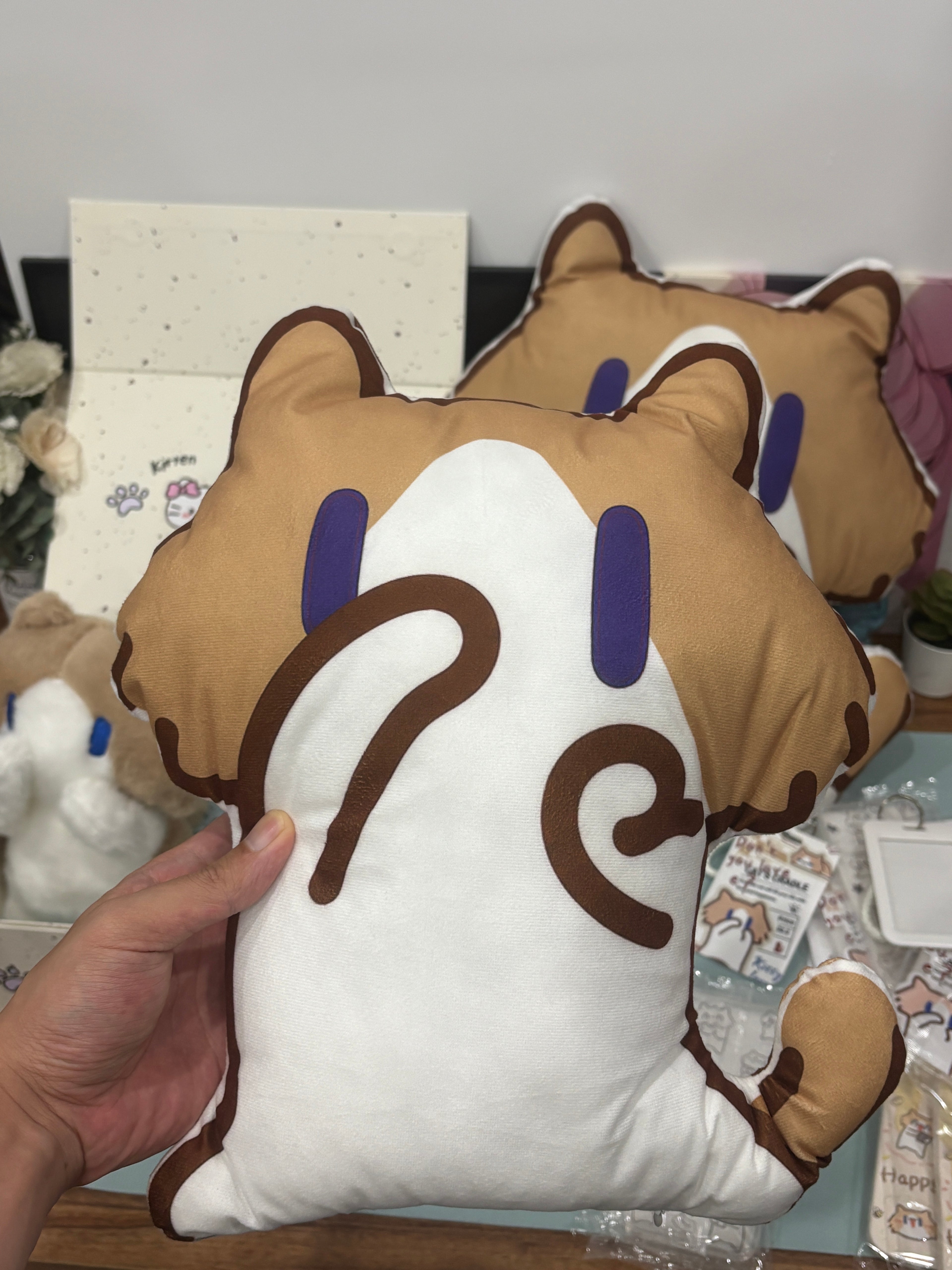 Cute monthly salary cat pillow gift for friends