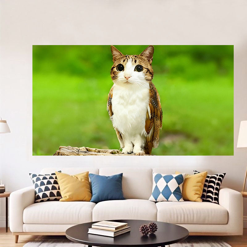 Meowl backdrop, decorative canva