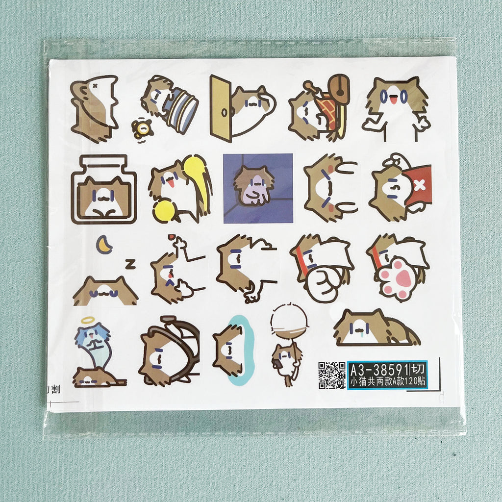 120 emojis stickers for 'Monthly Salary Cat'