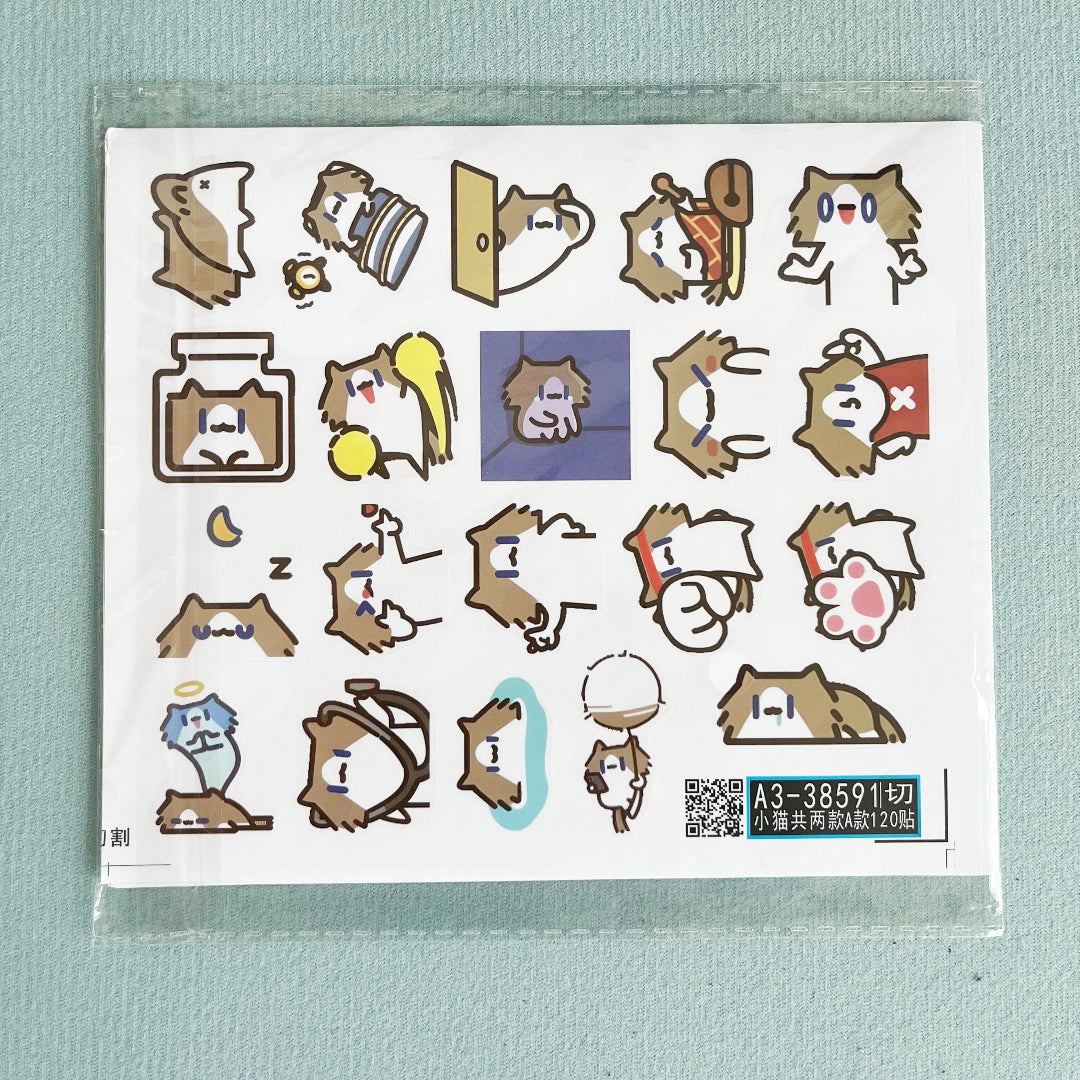 120 emojis stickers for 'Monthly Salary Cat'