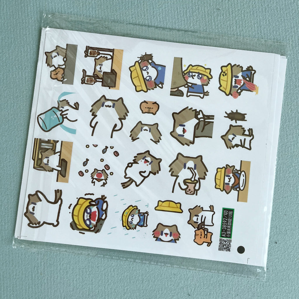 120 emojis stickers for 'Monthly Salary Cat'