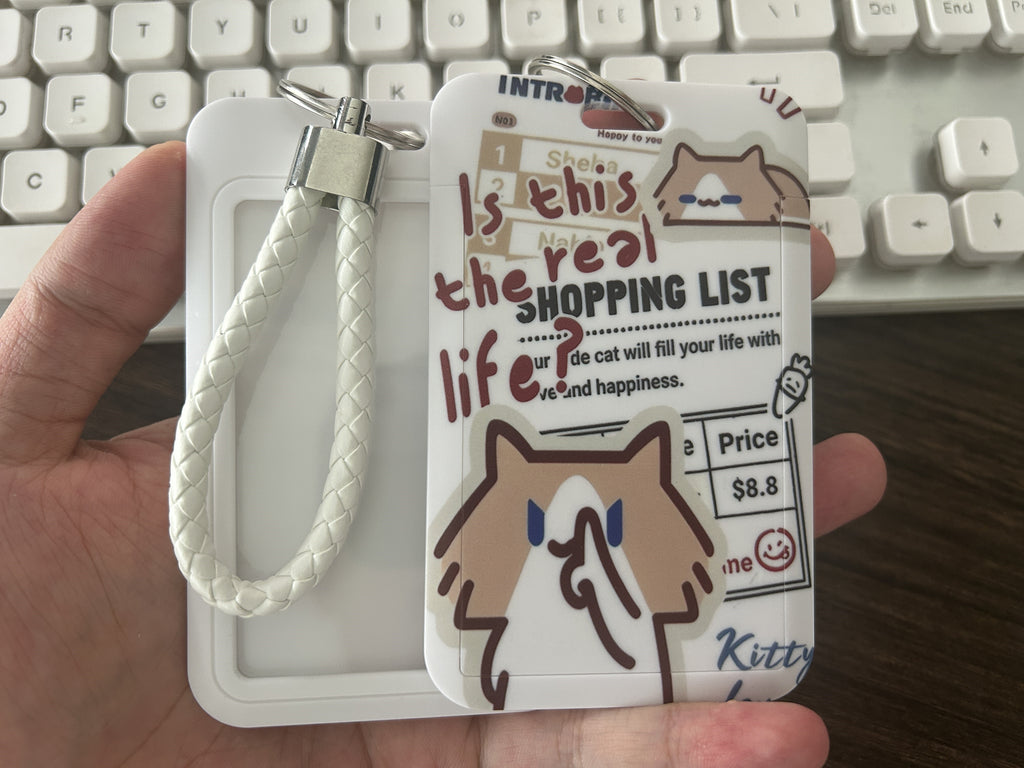 Monthly salary cat card holder