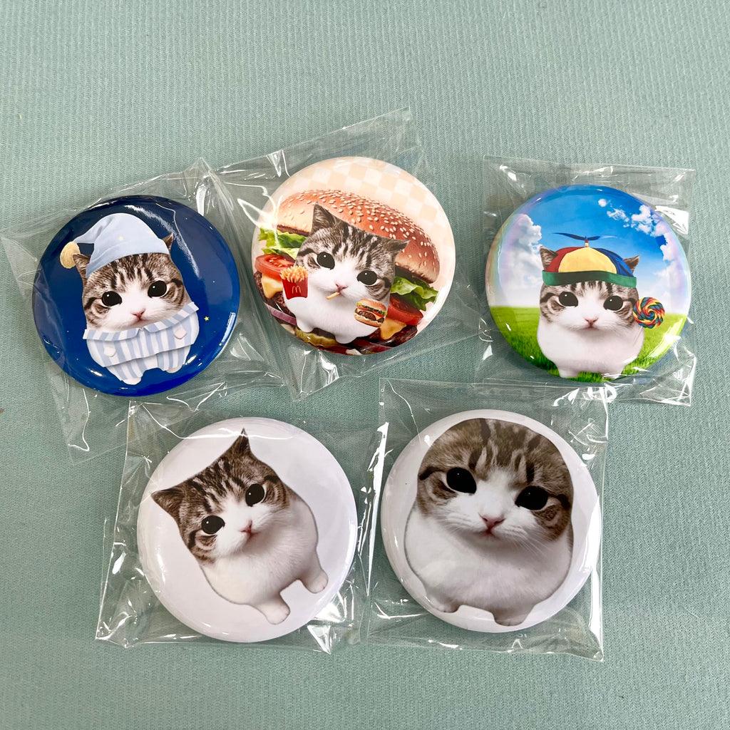 Cheesy Triangle Cat Badge