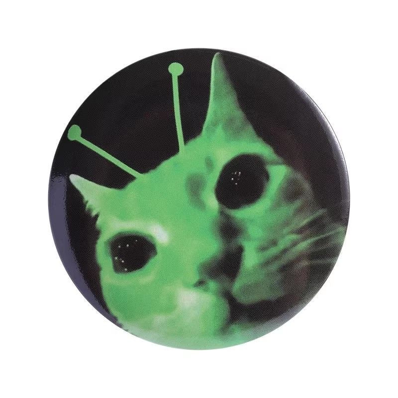Alien Cat Badge