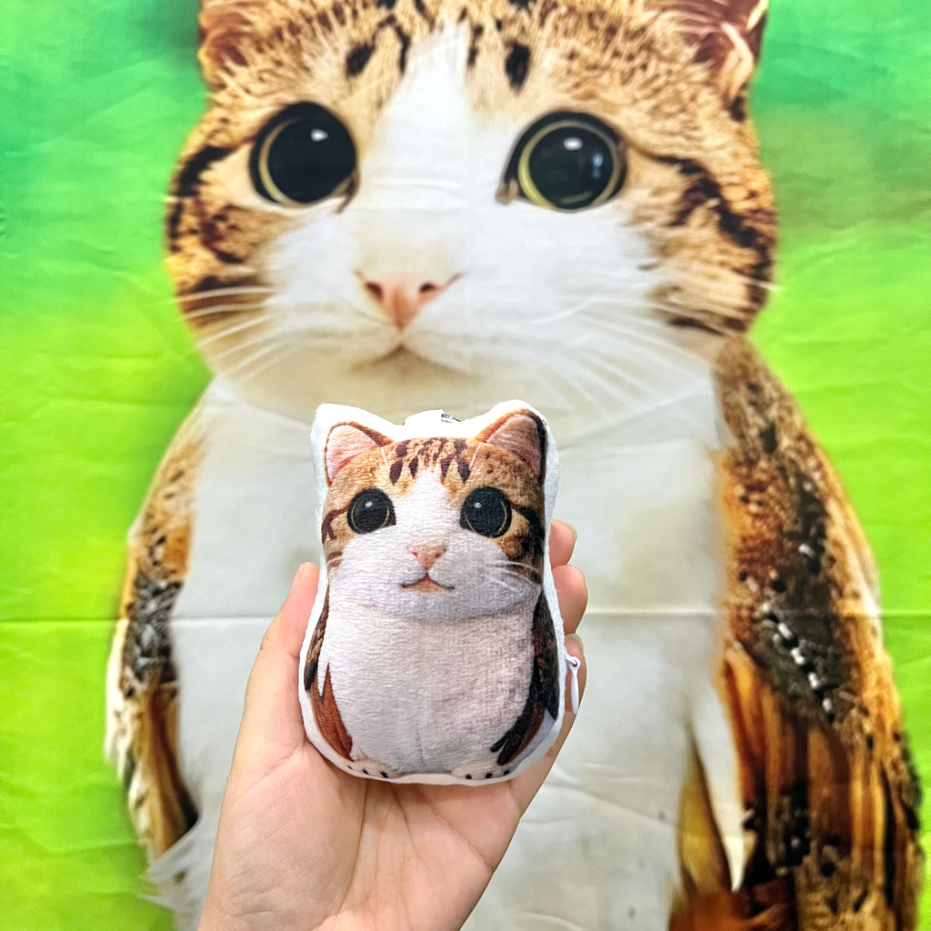 Meowl plush keychain