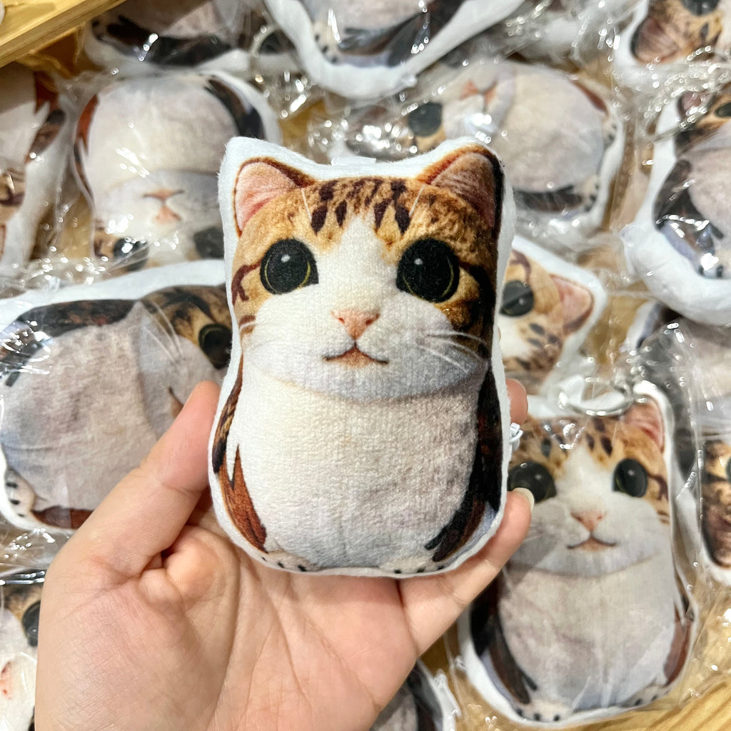 Meowl plush keychain