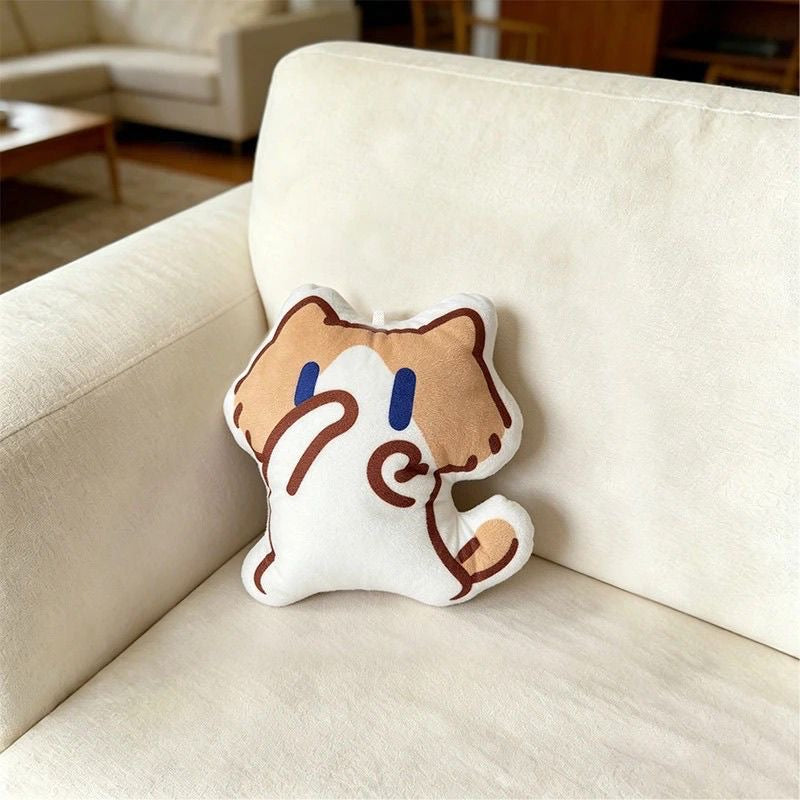Cute monthly salary cat pillow gift for friends