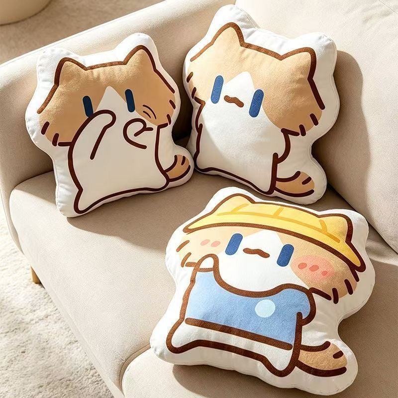 Bestselling Monthly Salary Cat Plush Toy Scattering Fragrance Cute Creative Shaped Pillow