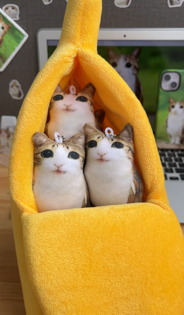 Banana‑Shaped Pet Bed