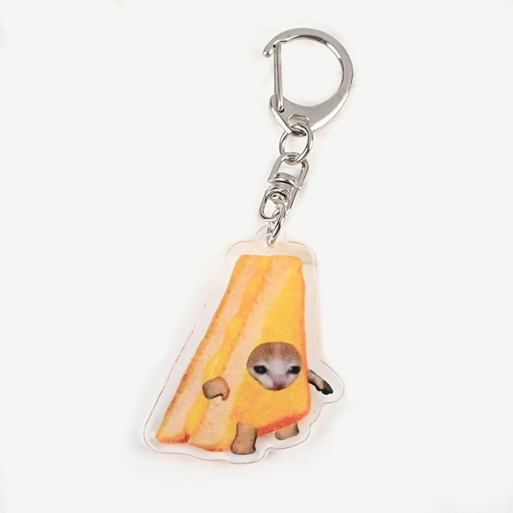 Banana Cat Acrylic Keychain