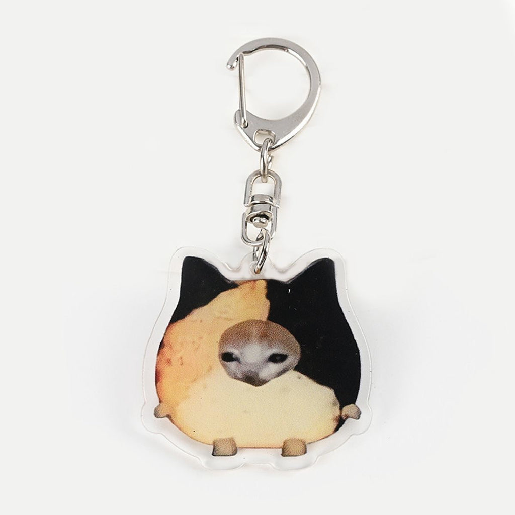 Banana Cat Acrylic Keychain