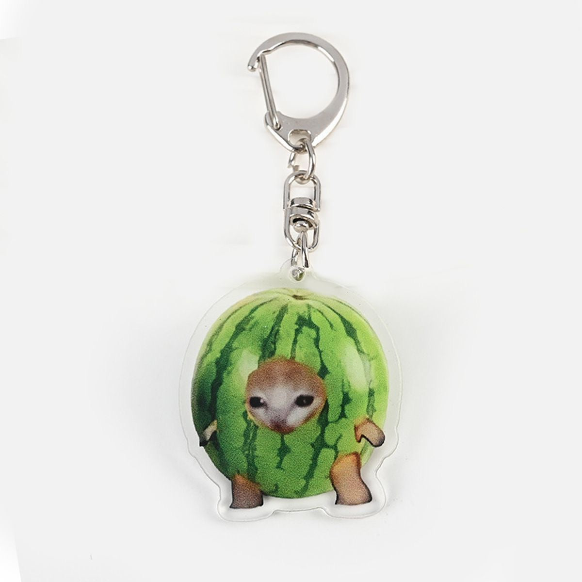 Banana Cat Acrylic Keychain