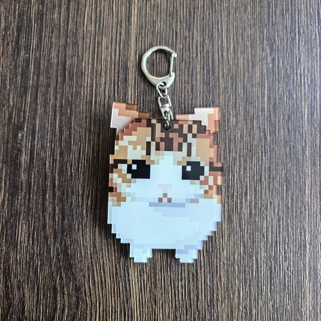 Moveable Ears Acrylic Cat Charm