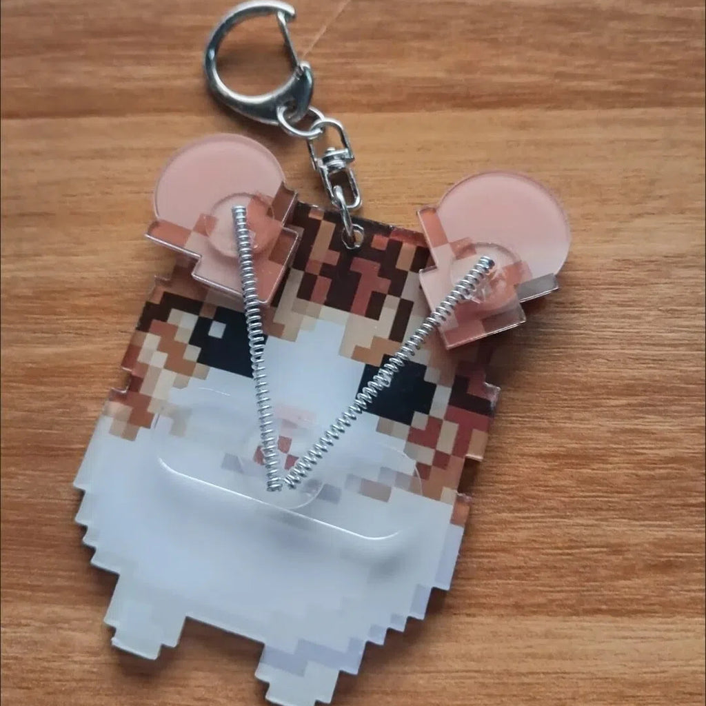 Moveable Ears Acrylic Cat Charm
