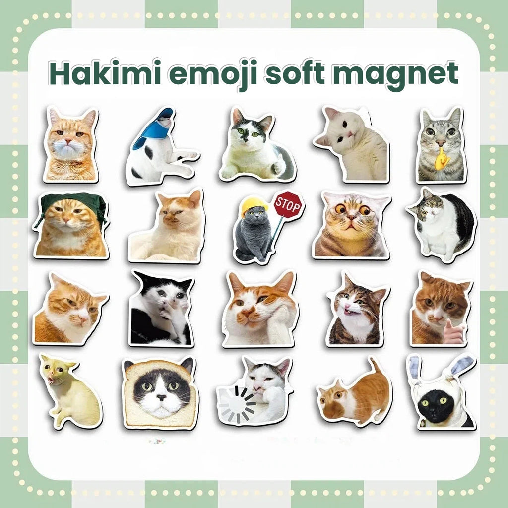 20pcs Soft Magnets, Funny Cute Hakimi Meme Stickers