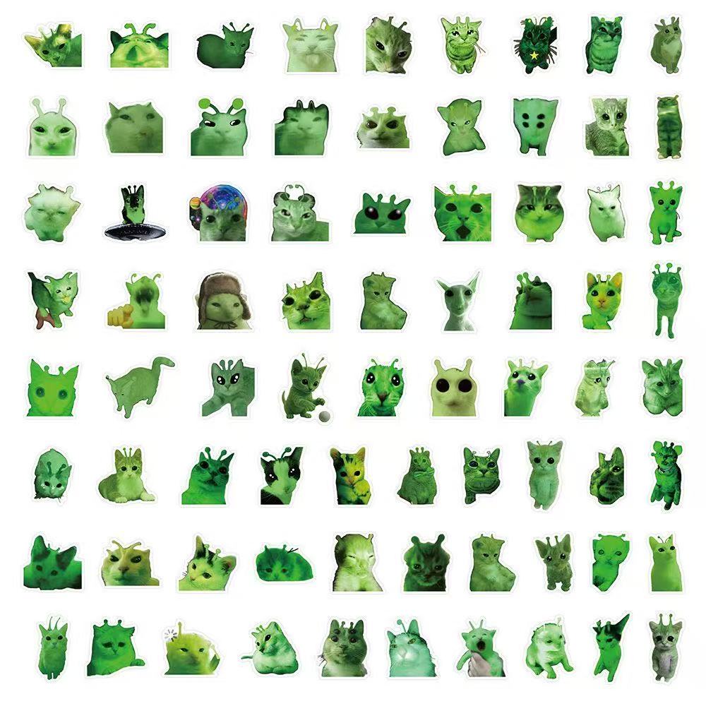 Cute Alien Cat Stickers(75 Unique Designs)
