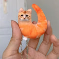Abstract Funny Shrimp Cat Charm
