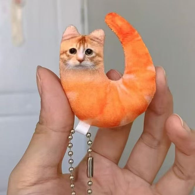Abstract Funny Shrimp Cat Charm