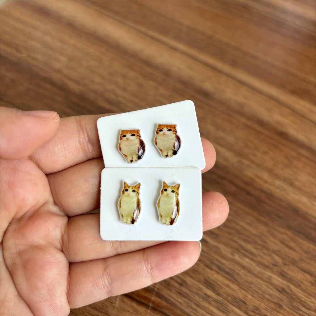 Meowl Cute Stud Earrings(925 Sterling Silver Posts)